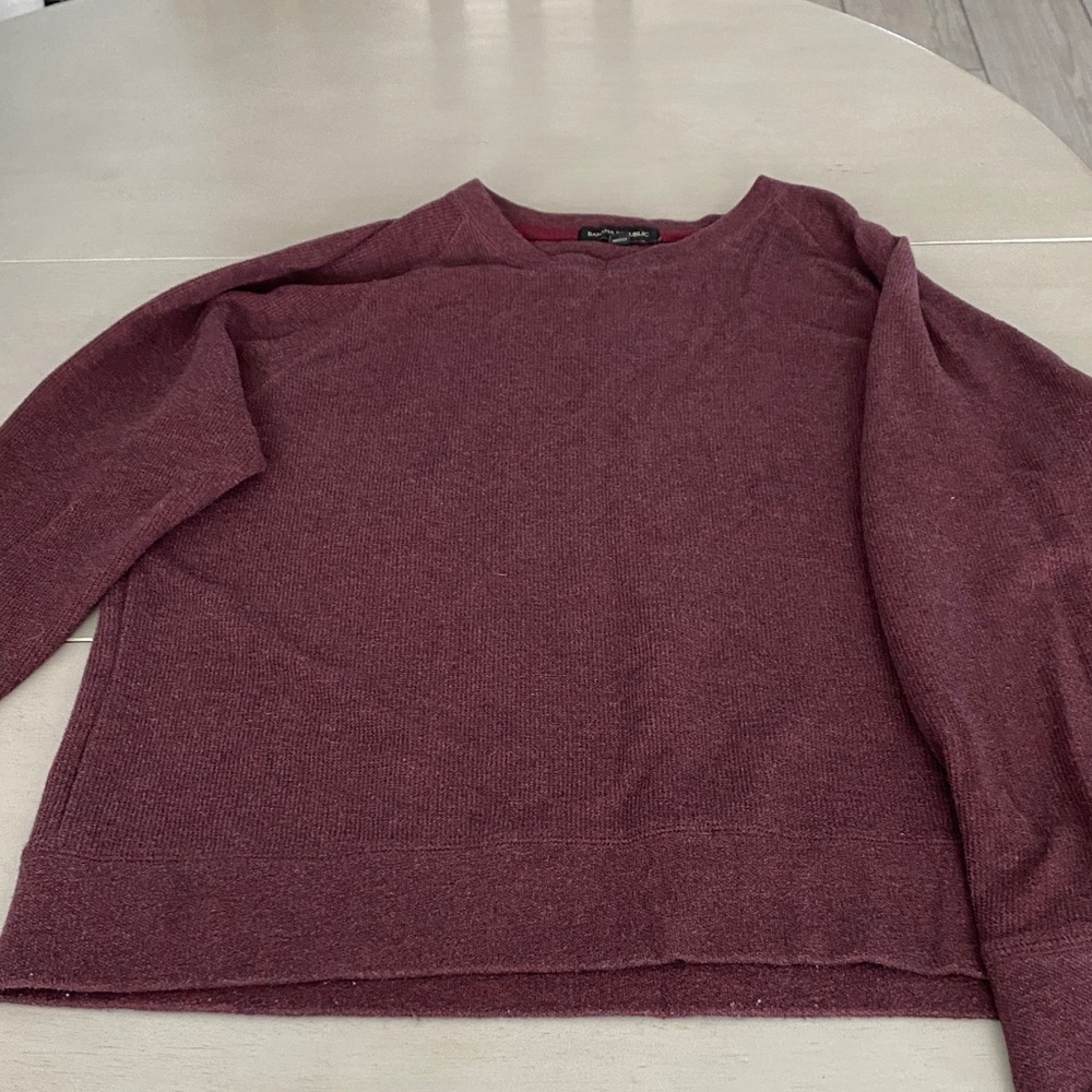 Banana Republic Maroon Knit Top